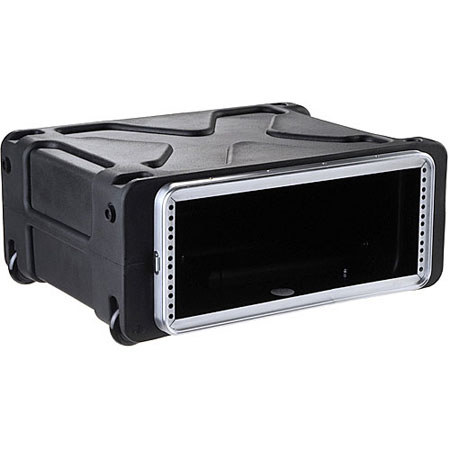 SKB SKB-RLX4 4U Roll-X Rack Case, Wheels/Handle, Black