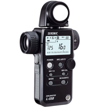 Sekonic L-558R DualMaster light meter with radio transmitter