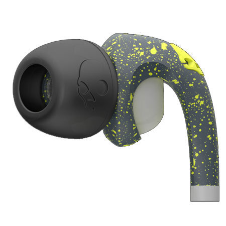 Skullcandy Fix Earphone with In-Line Mic 3, Dark Gray/Light Gray/ Hot Lime