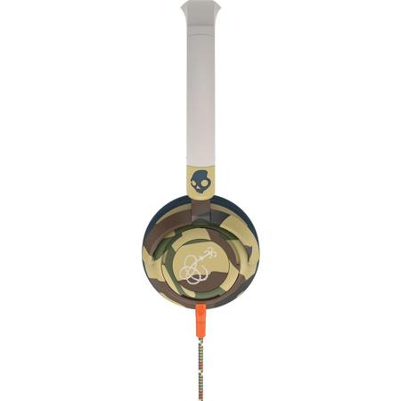Skullcandy Lowrider On Ear Headphone with In-Line Mic, Camo/Bone/Slate