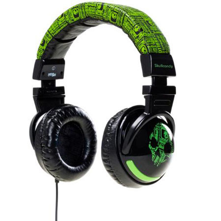 Skullcandy Hesh,DJ Headphone w/50mm Speaker,Green/Black