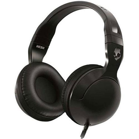 Skullcandy Hesh 2 Over Ear Wired Headphone with In-Line Mic, Black/Gunmetal