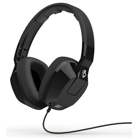 Skullcandy Crusher Over Ear Headphone with In-Line Mic, Black