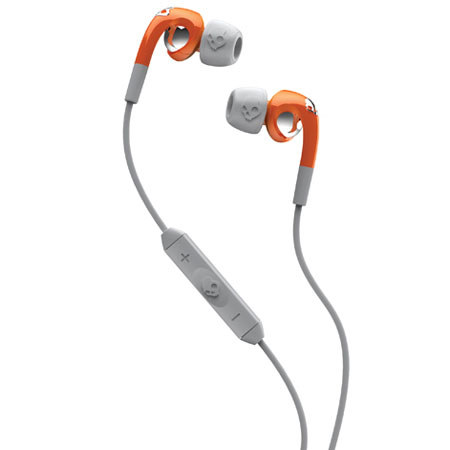 Skullcandy Fix In Ear Headphones, Athletic Orange/Grey