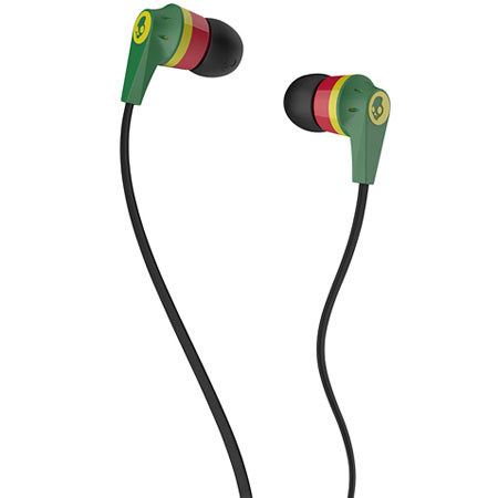 Skullcandy INK'D 2.0 In ear Bud Headphones - Rasta