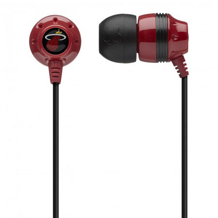 Skullcandy INK'D NBA Series In-Ear Buds / w/Miami Heat Logo