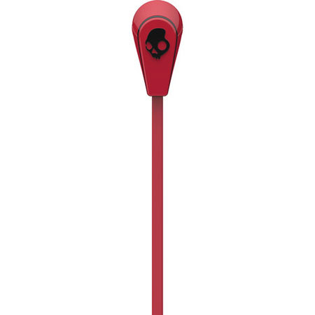 Skullcandy 50/50 Earbuds Headphones with Mic3 Inline Microphone, Red