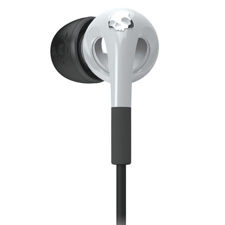Skullcandy Fix Bud Earbuds with Mic 3, White and Chrome