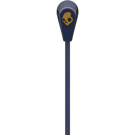Skullcandy 50/50 Earbuds Headphones, Navy and Gold