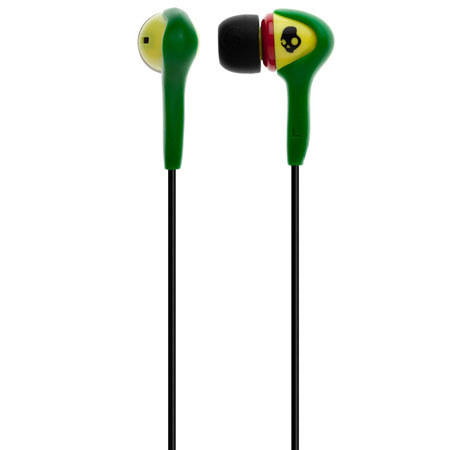 Skullcandy S2SBDY-058 Smokin Buds Headphone, Rasta