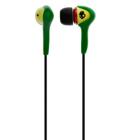 Skullcandy S2SBDZ-058 Smokin Buds Headphone, Rasta