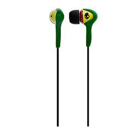 Skullcandy Smokin Bud Headphones with Rasta Mic