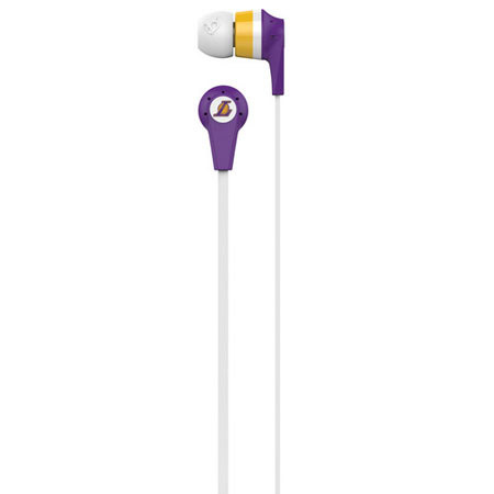 Skullcandy Ink'd 2.0 Earbuds Headphones, NBA LA Lakers Team Colors