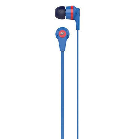 Skullcandy Ink'd 2.0 Earbuds Headphones, NBA Oklahoma Thunder Team Colors