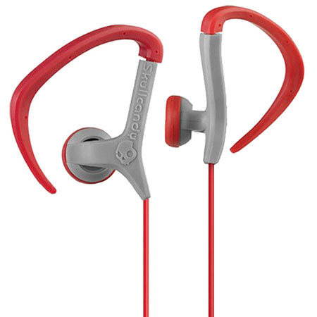 Skullcandy Chops In-Ear Earbuds with Mic, Red/Grey