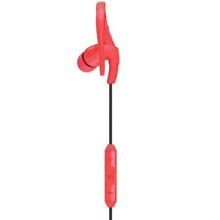 Skullcandy Chops Sport Earbuds Headphone, Hot Red and Black