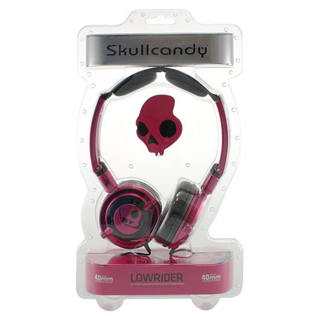 Skullcandy S5LWDZ-134 Lowrider Headphone, Pink/Black