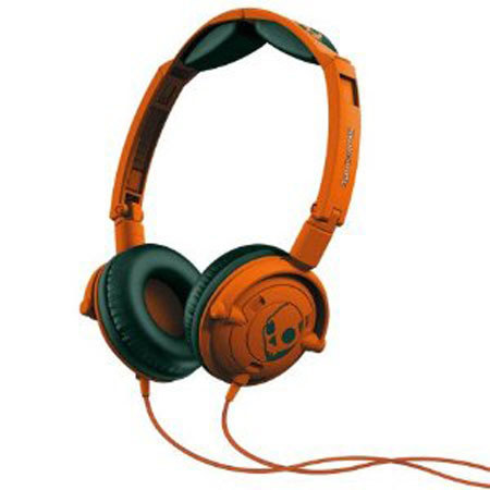 Skullcandy Lowrider Headphones with Mic, Athletic Orange