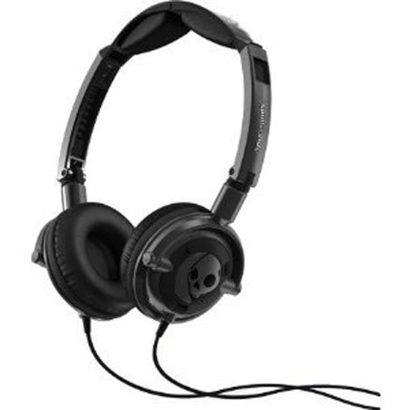 Skullcandy Lowrider Headphones with Mic, Gun Metal / Black