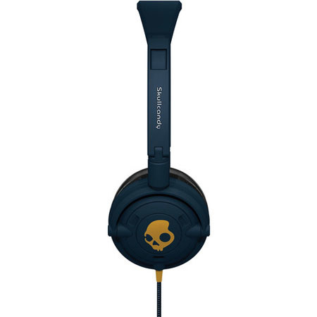 Skullcandy Lowrider On-Ear Headphone, Navy and Gold