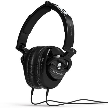 Skullcandy Skullcrushers Stereo Headphones, Heavy Bass Black