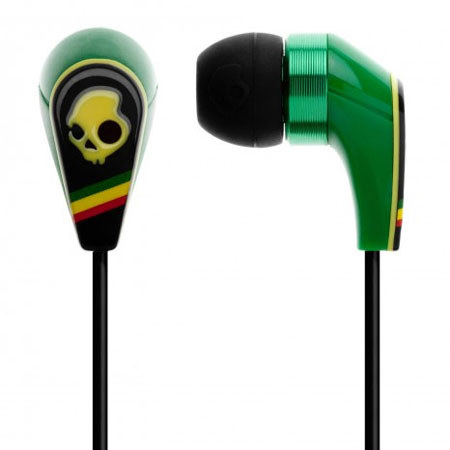 Skullcandy 2011 50/50 In-Ear Stereo Headphones with Mic and Remote, Rasta