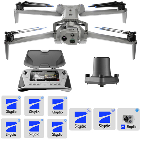 Skydio X10 Drone Starter Kit w/VT300-L, Autonomy, 3D Scan S/W,RTK