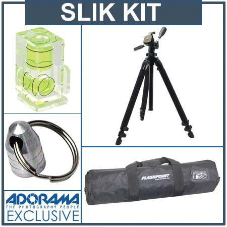 Slik SL400DK Pro 400DX Tripod with 3-Way Pan Head Kit