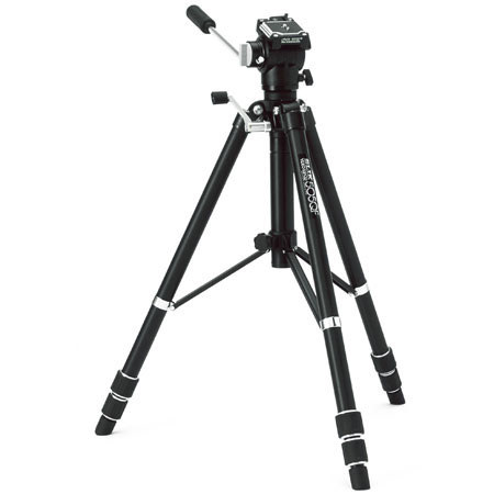 Slik 505QF 3-Section Aluminum Tripod with 2-Way Pan Head, Black