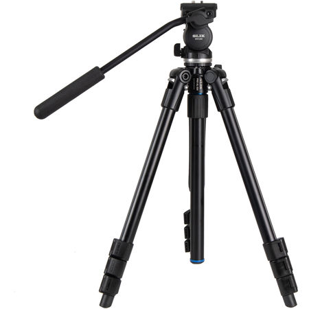 Slik PRO AL-324 4-Section Aluminum Tripod with SVH -520 Fluid Video Head