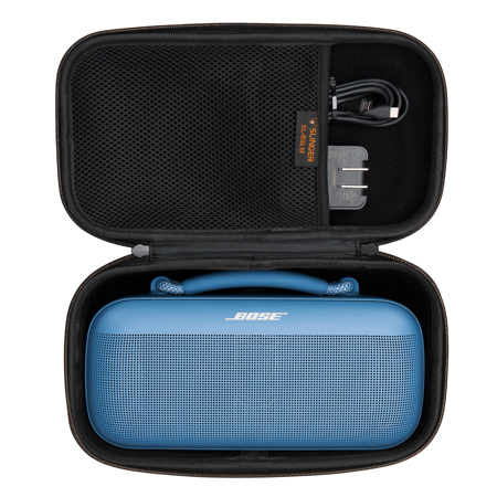 Slinger Hard Shell Travel Case With AUX Cable for Bose SoundLink