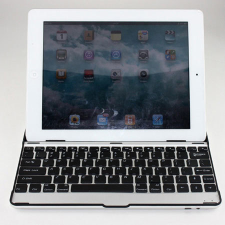 Solid Line Bluetooth Keyboard Case for iPad-2, Aluminum