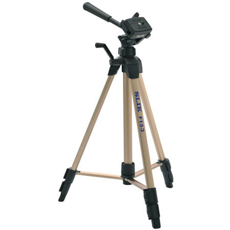Slik F153 Compact Lightweight Tripod, 3-Way Pan Head