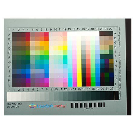 LaserSoft Imaging SilverFast 4x5" Target for Kodak E100G Film
