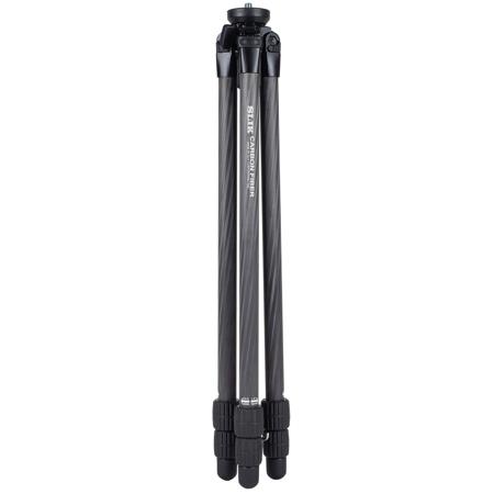 Slik PRO CF-633 3-Section Carbon Fiber Tripod, 64.2" Max Height, Black