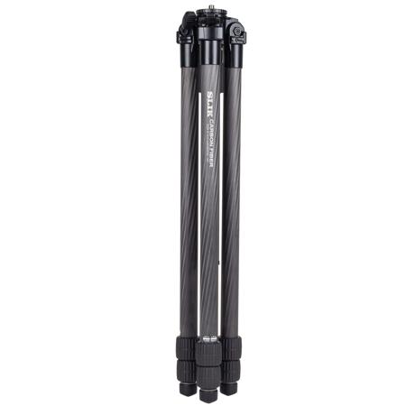 Slik PRO CF-833 3-Section Carbon Fiber Tripod, 67.3" Max Height, Black