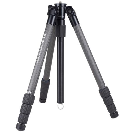Slik PRO CF-834 4-Section Carbon Fiber Tripod, 64.9" Max Height, Black
