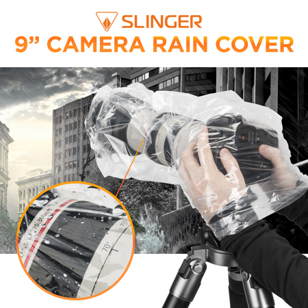 Slinger Rain Cover for Camera with Lens up to 9" (2-Pack)