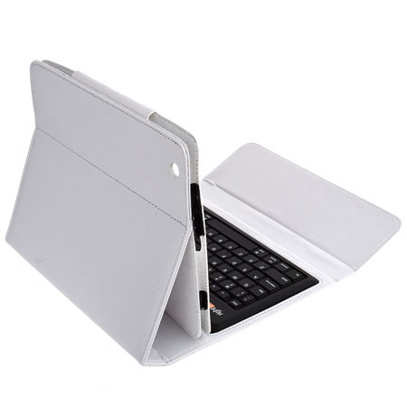 Solid Line RightShift BT Keyboard and Case for iPad2 and iPad3, Ivory