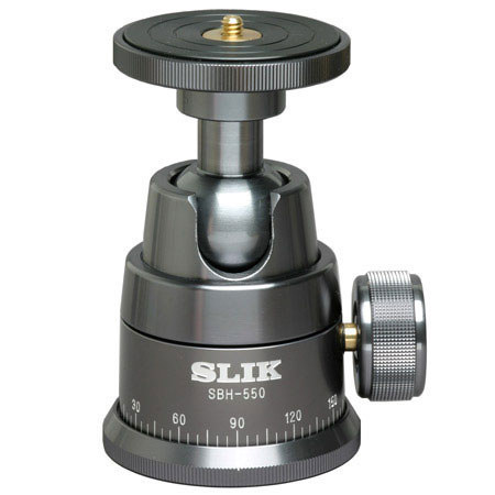 Slik SBH-550 Ball Head, Gun Metal Black for Camera/Lens