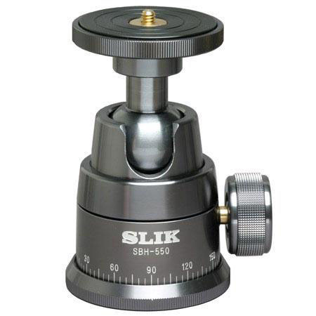 Slik SBH-550-BK Professional Large Ball Head, Supports 22 lbs., Black #618-624