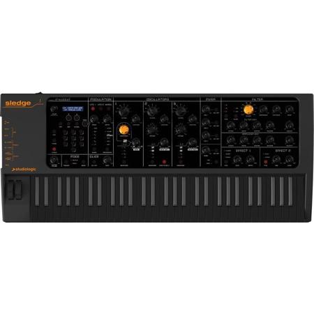 Studiologic Sledge 2.0 61-Key Synthesizer, Semi-Weighted Keys, Black
