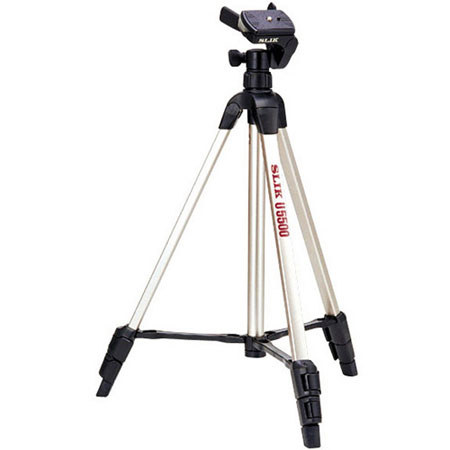 Slik 617050 U5500 Video/Photo Tripod w/3-Way Pan Head