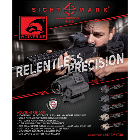 Sightmark Wolverine CSR 1x23 4MOA Red Dot Sight, Waterproof