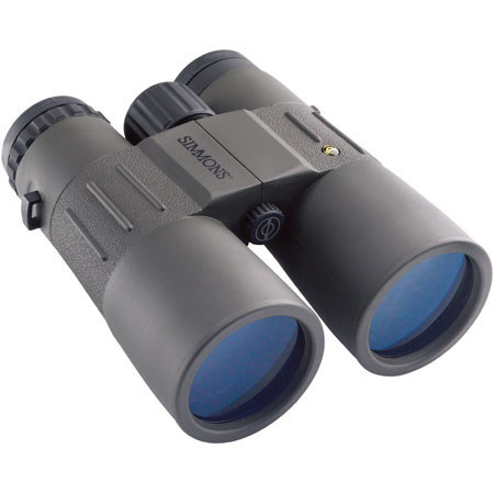 Simmons 12x50 Wilderness Series, Waterproof, Fogproof & Rubber Coated Roof Prism Binocular with 5.2 Degree Angle of View, U.S.A. - Color: Armor Green.