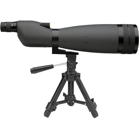 Simmons 25 - 75 x 90mm Wilderness Spotting Scope with Straight Viewing, Black, Waterproof & Rubber Armored.