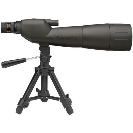 Simmons 20-60x80mm Master Series Spotting Scope with Straight Viewing, Black, Waterproof & Rubber Armored.