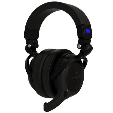 SoundMAGIC BT100 Over-Ear Bluetooth Headset Headphone with Mic, Black