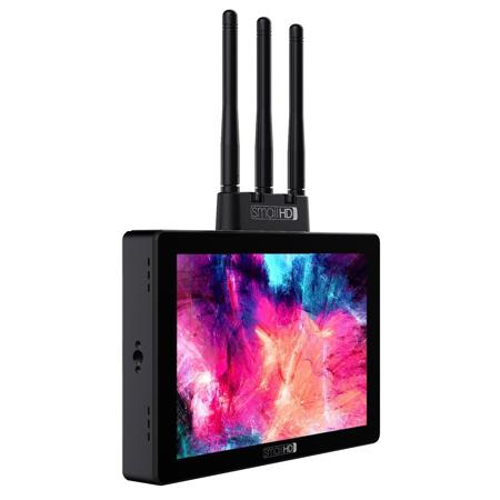 SmallHD Cine 7 7" Monitor with Built-in Bolt Sidekick II RX, V-Mount Bracket