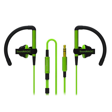 SoundMAGIC EH11 Clip on In-Ear Headphones, Green